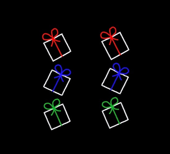 3 PRESENT STACK- SET OF 2