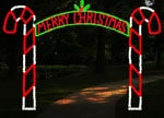 CANDY CANE ARCH 12FT MERRY CHRISTMAS