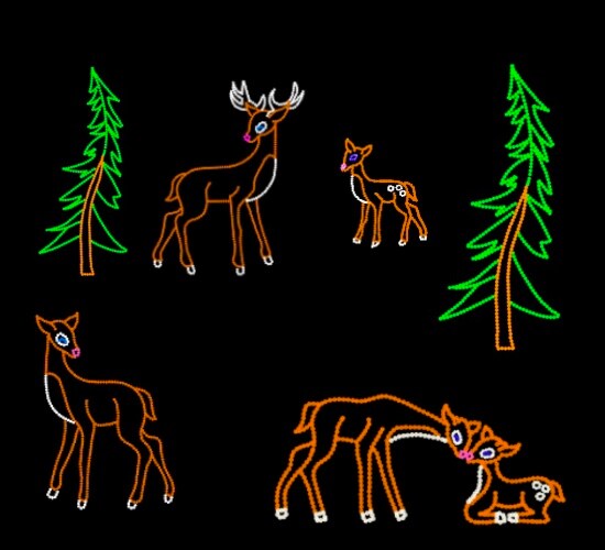 Graceful Deer Scene