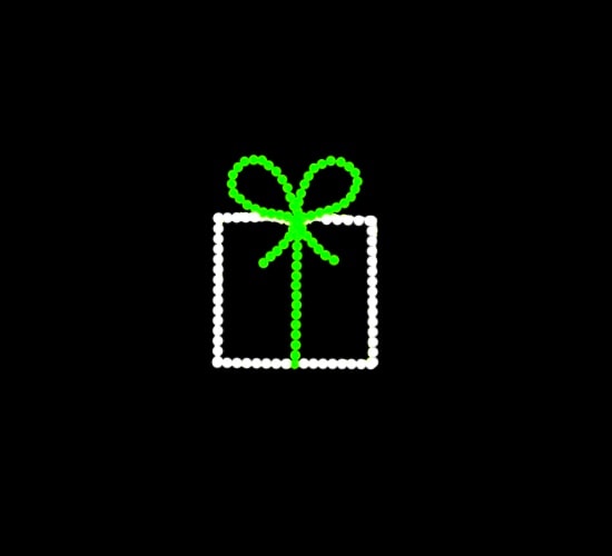 PRESENT WITH GREEN BOW