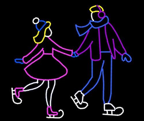 ICE SKATING COUPLE