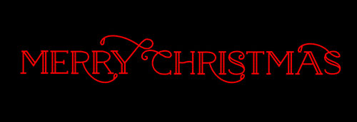 LARGE MERRY CHRISTMAS SIGN