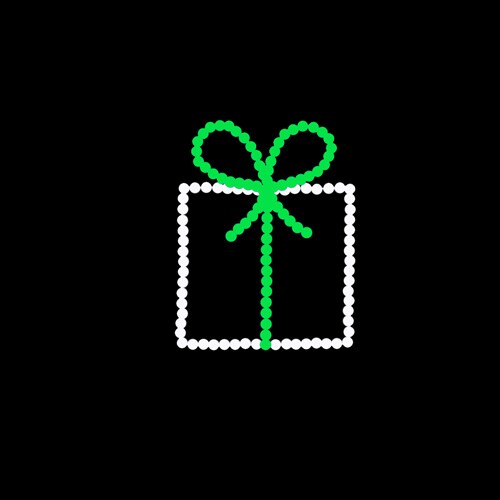 PRESENT WITH GREEN BOW