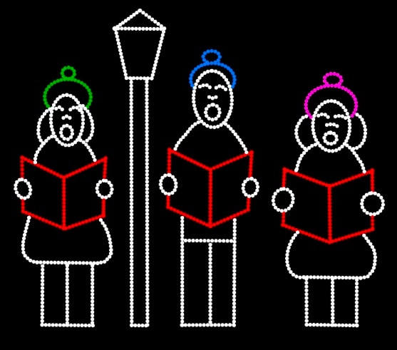 CAROLERS-SET OF 3 LED
