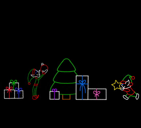 DECKING THE TREE SCENE