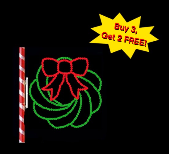 POLE MOUNT WREATH-- BUY 3, GET 2 FREE!