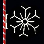 4 FT POLE MOUNT SNOWFLAKE
