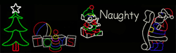 Santa Checking His List Scene